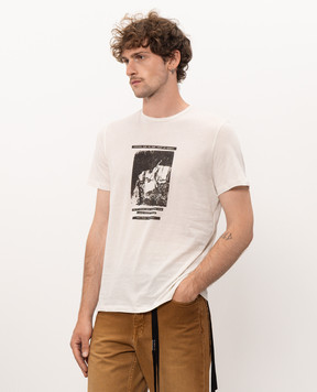 Ann Demeulemeester White T-shirt with print B0014218FA206
