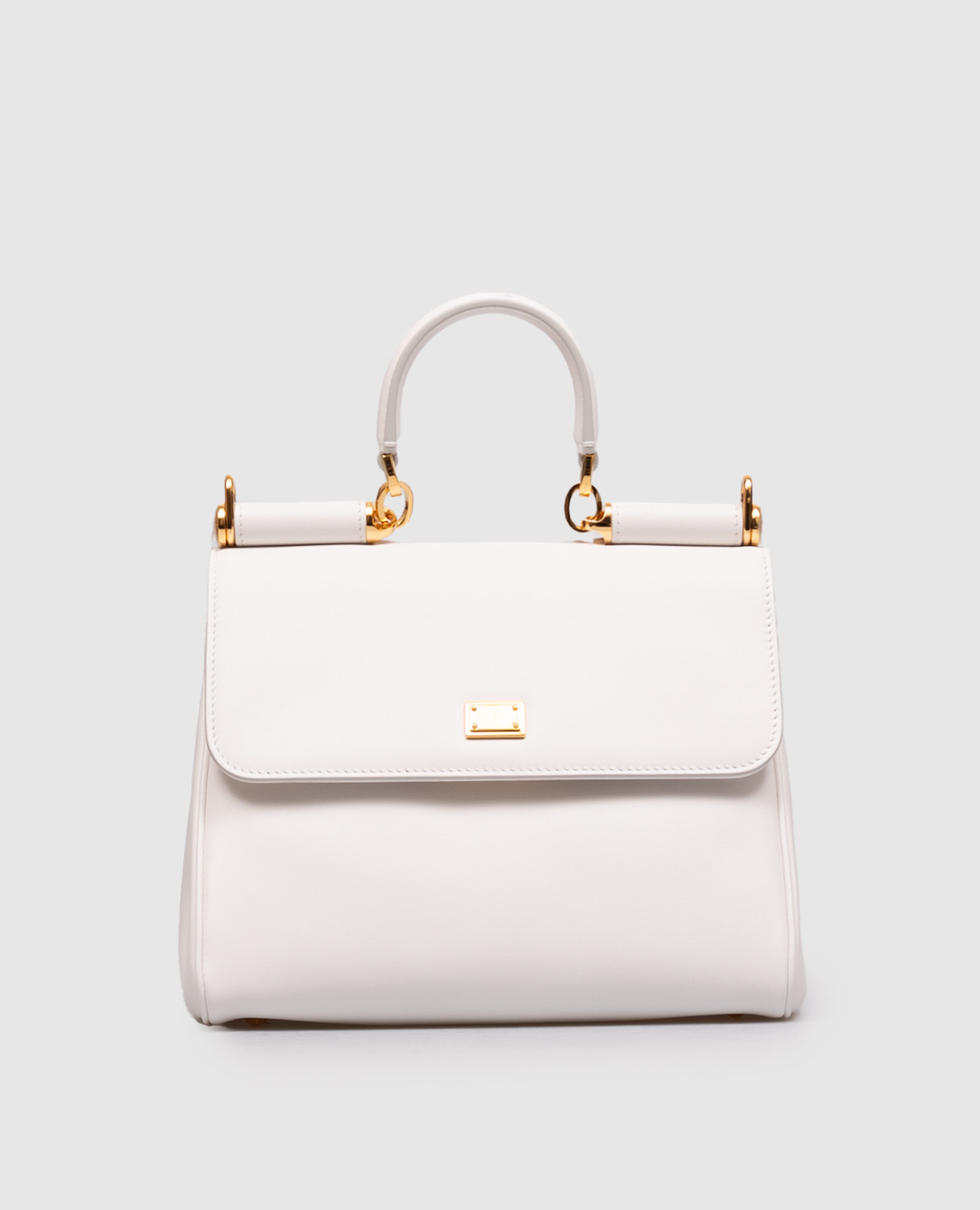 My Sicily white leather bag