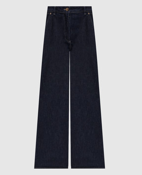 Agnona Blue jeans with logo patch T71006YUC075