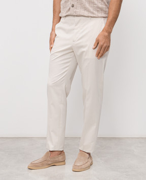 Peserico Ivory wool trousers R5422508274