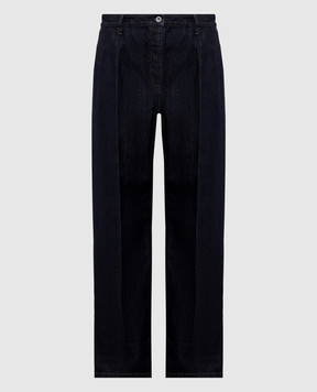 Jil Sander Blue jeans with logo patch J02KA0374J45324