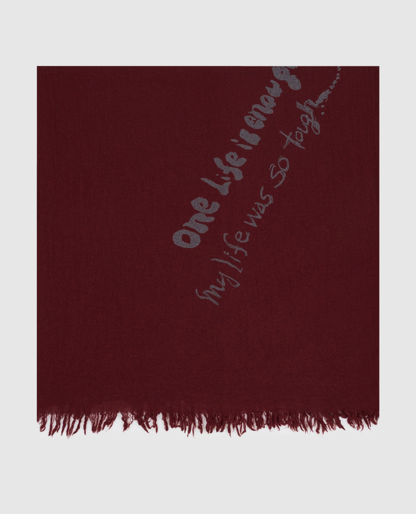 Burgundy wool scarf