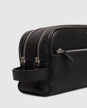 Serapian Black leather vanity case SRCCHMML622626Y001