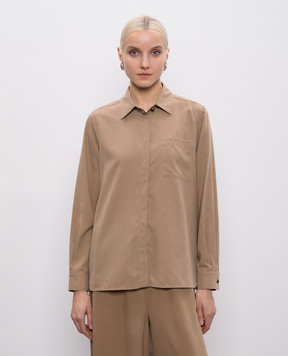Max Mara Beige SIAMESE silk blouse MXMSIAMESE