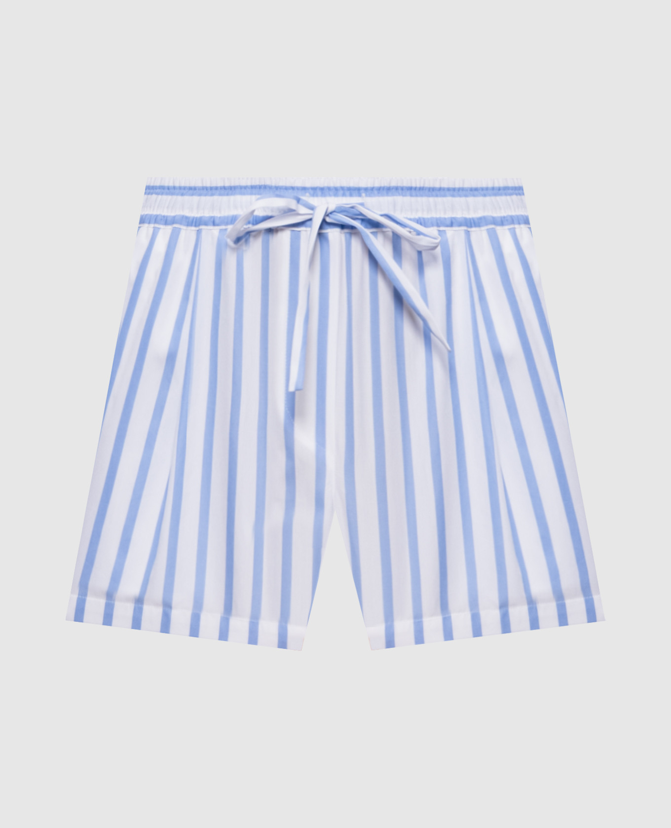 Short à rayures blanches