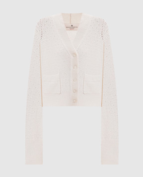 Ermanno Scervino Ivory cashmere cardigan D495N313JBV