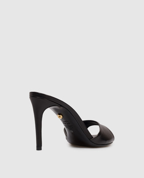 Babe Pay Pls Black leather mules 205804KO