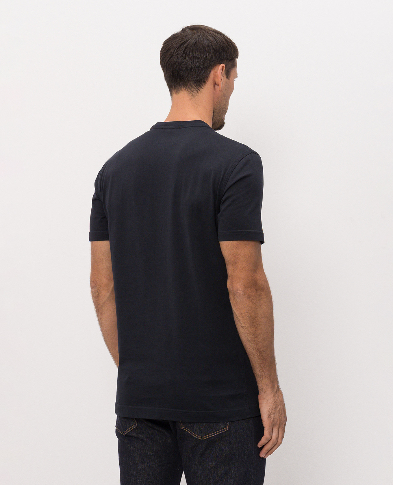 

Navy blue t-shirt with logo patch Dolce&Gabbana