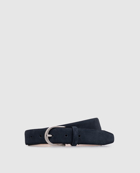 Pini Parma Blue suede belt BELTSUEBL