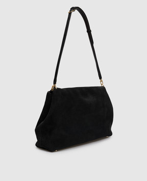Toteme Black suede bag 261WAL0096LE0004