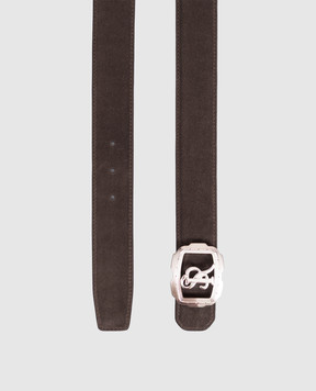 Stefano Ricci Brown suede belt N381SDC574P