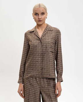 Max Mara Brown DISCO silk blouse MXMDISCO