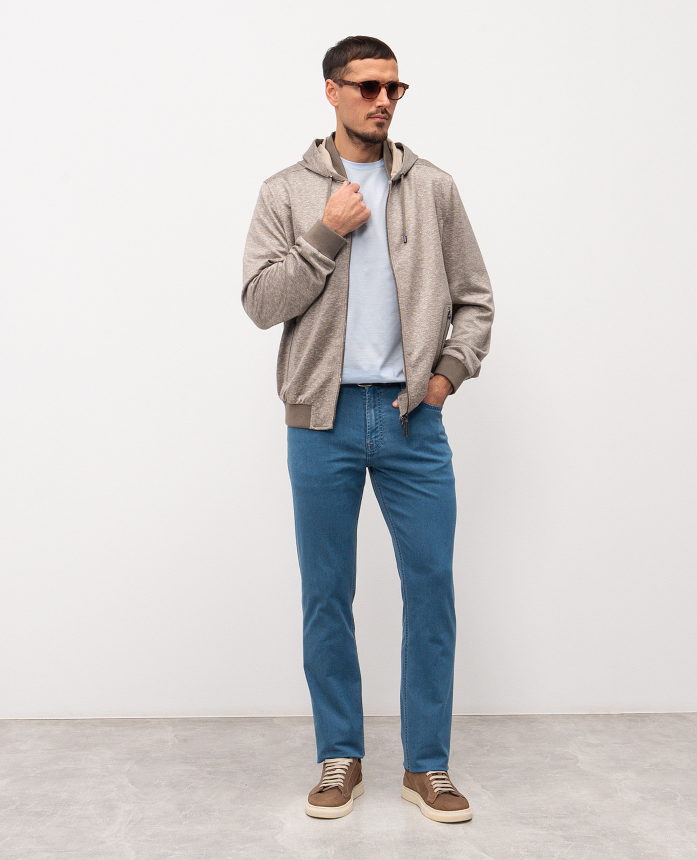 Blue jeans with monogram logo Stefano Ricci 2