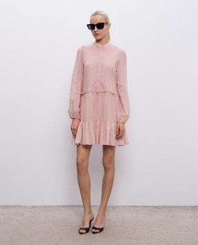 Twinset Pink dress with metal logo 261TF2050