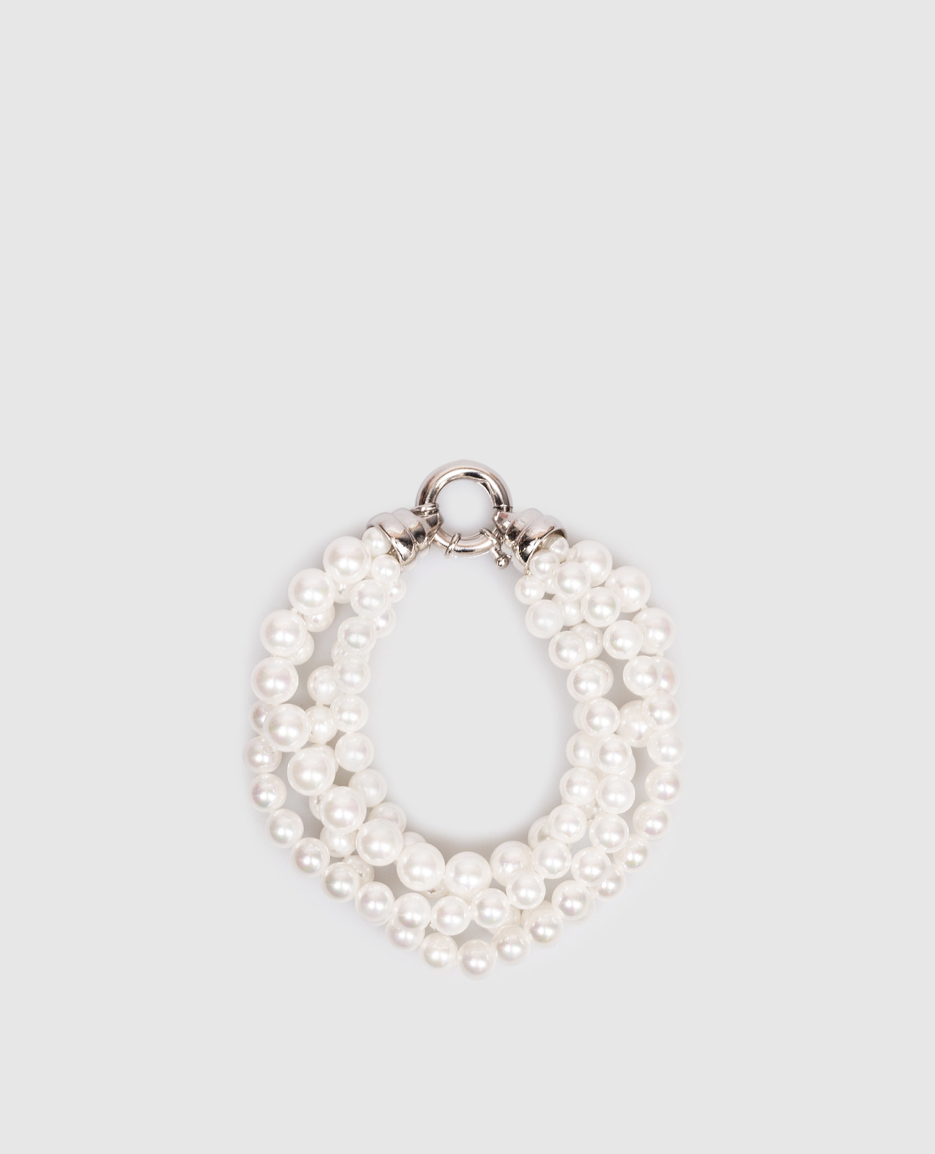 

White multi-layered bracelet Madreperla
