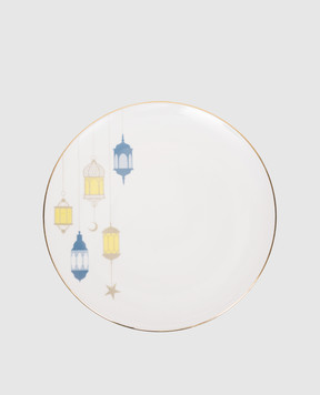 Les Ottomans White porcelain dinner plate Lantern LANTERN28CM