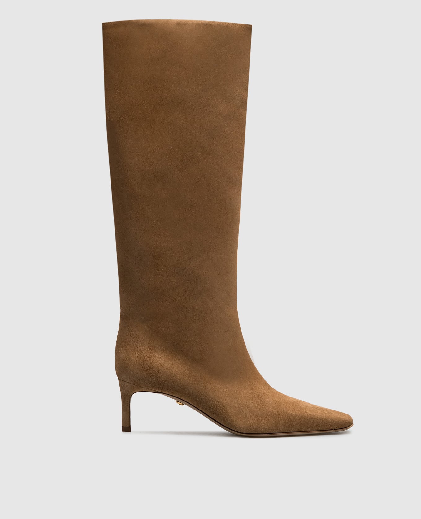 Brown suede boots