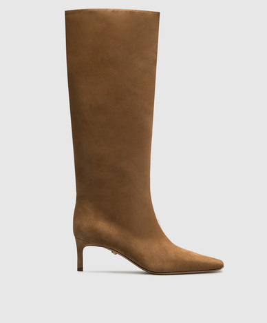 Bottes en daim marron