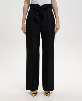 Valentino Black wool and mohair pants 8B3RB6Z52TS