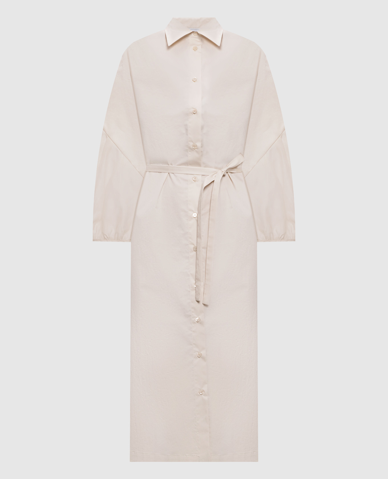 Beige shirt dress