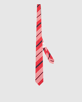 Thom Browne Red striped silk tie FNL029AF0984