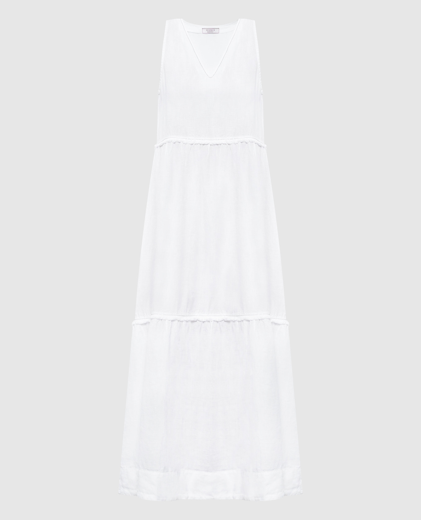White linen dress