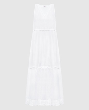 Peserico White linen dress M02407T001617