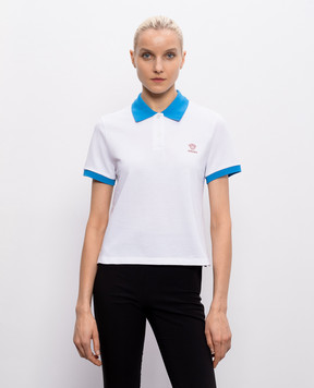 Versace White polo shirt with embroidery 10242351A17681