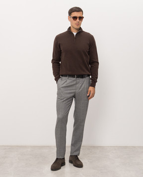Cashmere&Whiskey Brown cashmere jumper MU866A1312525R