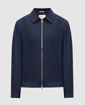 Marco Pescarolo Blue jacket with wool QUARANTUNO5316