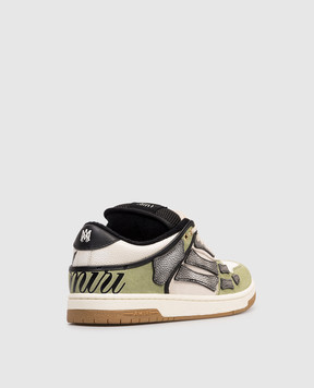 AMIRI XL SKEL leather sneakers with logo print AMSNSN1049