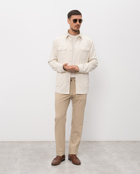 Stefano Ricci Beige wool shirt MDJ61001205650