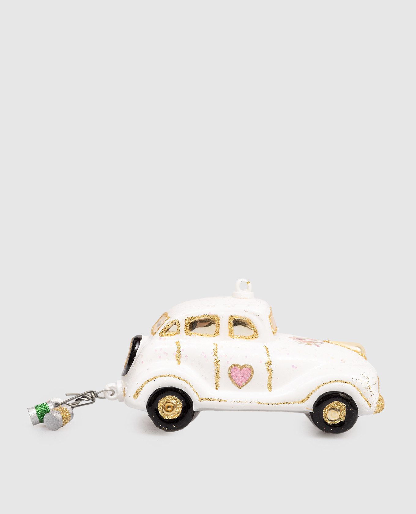 

Christmas tree toy Wedding Car Vondels, White