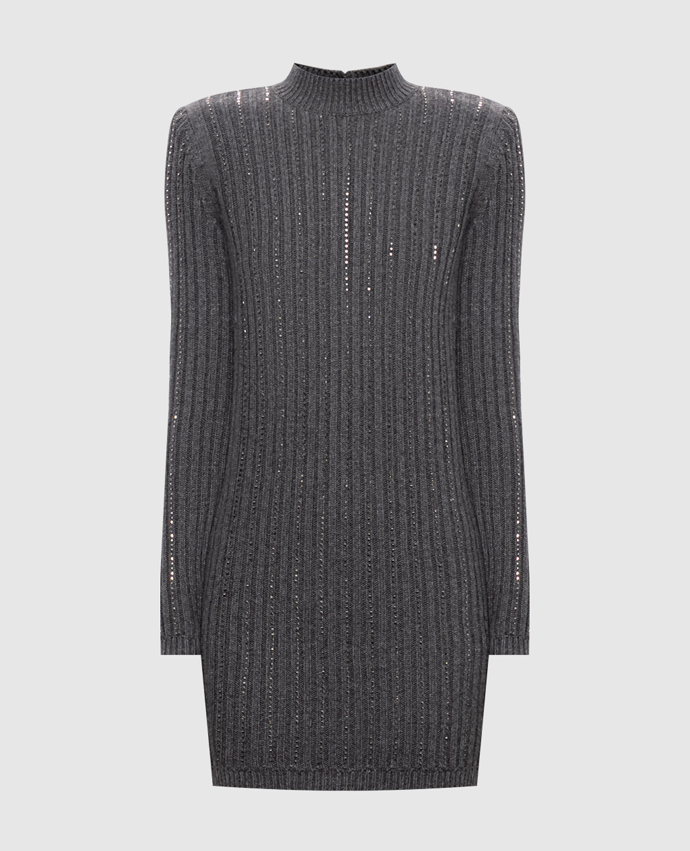 Gray dress with crystals