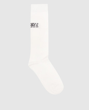 Maison Margiela MM6 Children's ivory knee-high socks M61118MM045