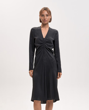 Maison Margiela MM6 Black dress with logo pattern S52DD0103M36007