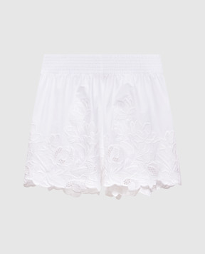 Ermanno Scervino Life White shorts with embroidery D484P311QDV