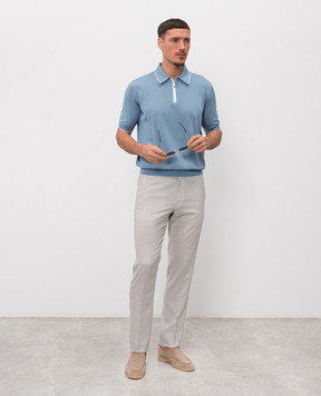 Stefano Ricci Gray wool and silk pants M1T6100212WK002U