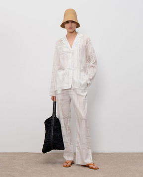 Toteme White shirt with monogram embroidery 243WRT976FB0239