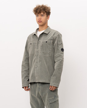 C.P. Company Green corduroy shirt MOS148A006410O