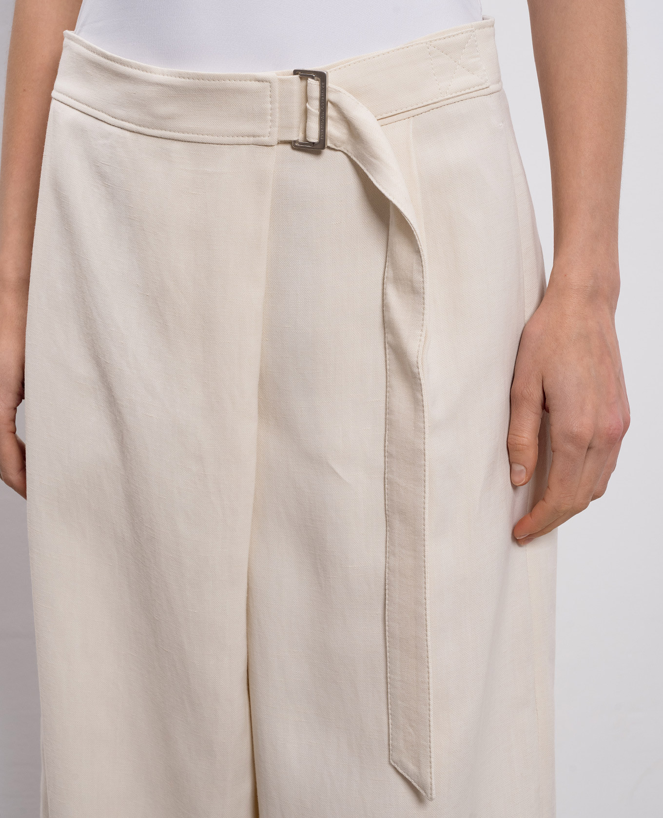Beige linen pants Brunello Cucinelli 5