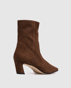 Stuart Weitzman Stassi brown suede ankle boots SM498