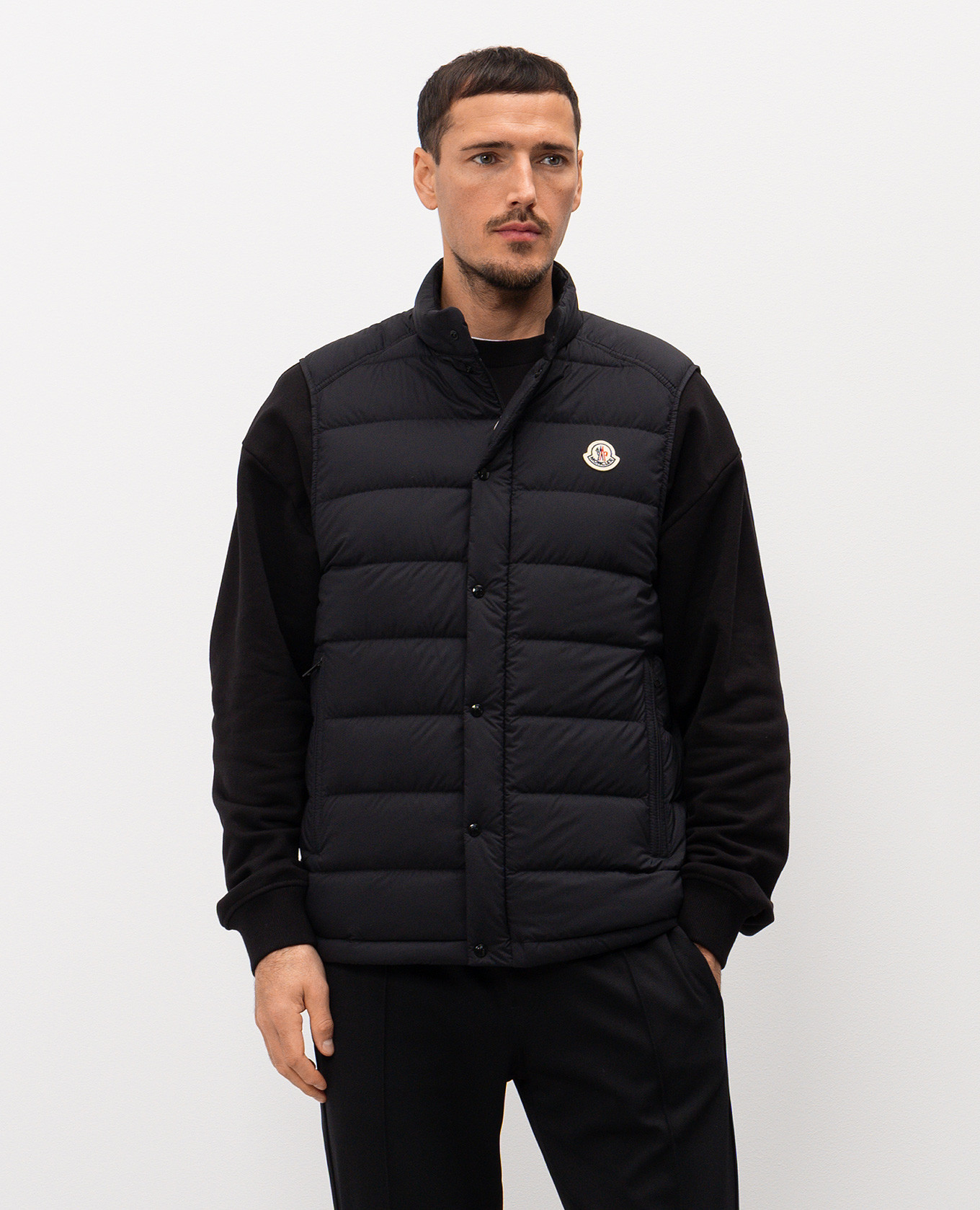 

Barthe black down vest Moncler