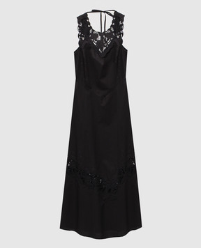 Twinset Black dress with embroidery 261TT2032