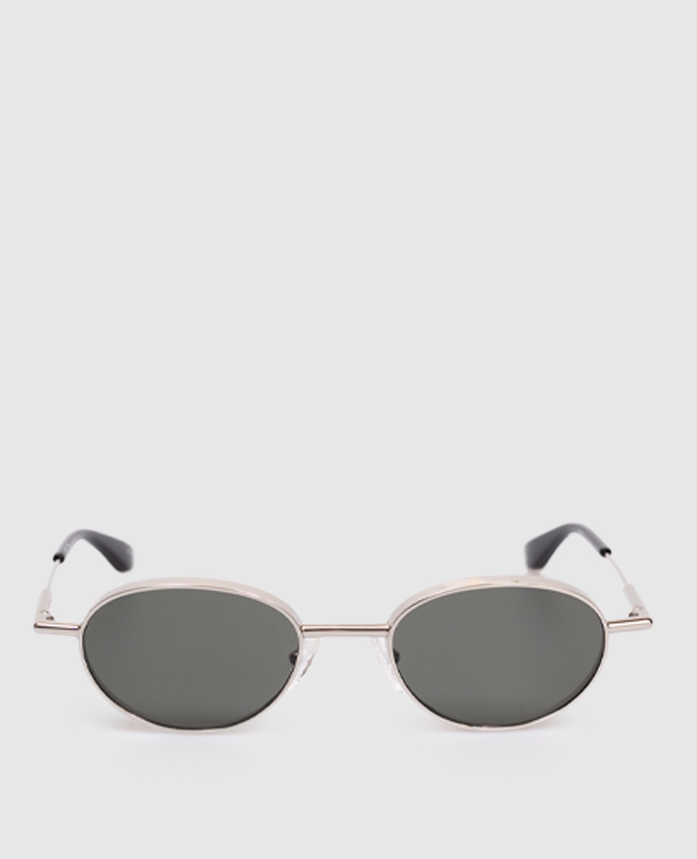 

Silver sunglasses with logo Alexander McQueen