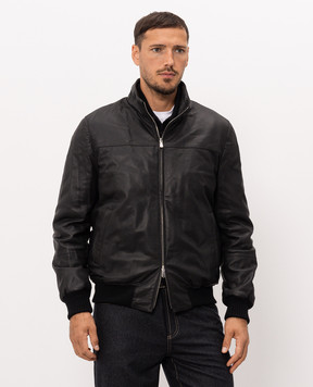 Enrico Mandelli Black leather jacket 4T103B7409
