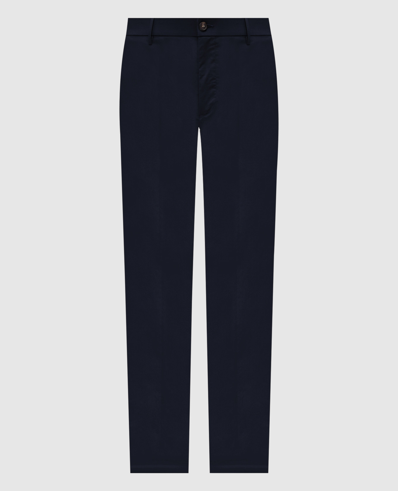 Blue pants with logo patch