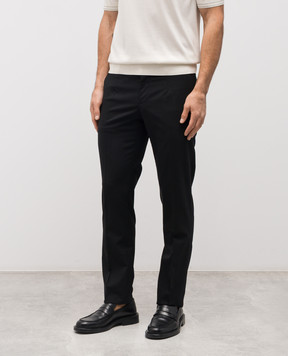 Dolce&Gabbana Black wool pants GY10MTFUBEC