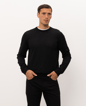 Versace Black wool jumper 10244381A17823