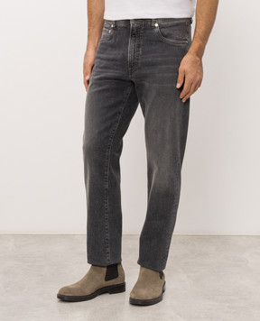 Peserico Grey jeans with logo patch R54717L71Q04280